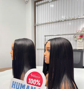 Nuevo Producto, Peluca de Cabello Humano Liso, Extensiones de Cabello Vietnamita, Sin Caída, Sin Enredos - Product Image 2