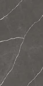 600x1200 Dalle de marbre poli Blanc Carrare Carreaux muraux intérieurs Style italien Carreaux de dalle de porcelaine complète Carreaux de café allemand Slip - Product Image 5