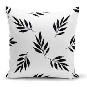 Wholesale Soft 100%Cotton Cushion <b>Cover</b> Quick Dry Custom Logo Printed Throw Pillow with Leaves Pattern Cheap Price Pillow <b>Cover</b> - Product Image 2