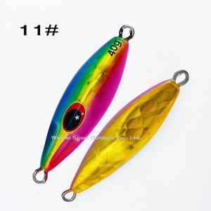 Nouveau Leurre <span class=keywords><strong>de</strong></span> <span class=keywords><strong>Pêche</strong></span> Métallique Coulant pour Jigging à Lancer Lent, 20g-150g, OEM, à Action Rapide ou Lente, avec Plomb UV et Effet Flash - Product Image 4