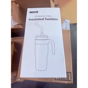 Taza de café de viaje con tapa de paja Vaso aislado de acero inoxidable a prueba de derrames para bebidas calientes Bebidas frías Uso como - Product Image 5