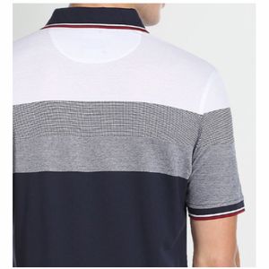 เสื้อโปโลแขนสั้นสำหรับผู้ชายเสื้อยืดผ้าคอตตอนปักลายเทคนิคออกแบบโลโก้ได้ตามต้องการ - Product Image 5