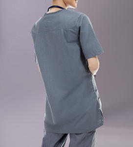 Performance Manufacturer Medical Scrub Front <b>Nurse</b> Uniforms Custom Unisex Clinical Hospital Uniforms Polyester Spandex Scrubs - Product Image 4