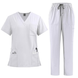Uniformes de enfermería ajustados, conjuntos de uniformes médicos para mujer, Tops, pantalón, ropa de hospital para médicos, ropa de trabajo para salón de laboratorio de clínica Dental - Product Image 3