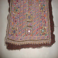 Vêtements islamiques Broderie Fille Vêtements Vintage Afghan Baloch Yoke Mirror Work Patch Abaya Robes & Mode Vêtements pour femmes