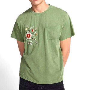 Nuevo Diseño, Camiseta Bordada 100% Algodón a Precio Económico, Camiseta Bordada para Hombre de la Mejor Calidad y Cómoda, en Venta Online - Product Image 1