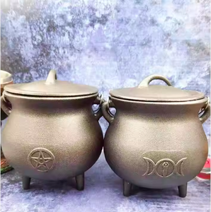 Soporte de incienso de hierro fundido Quemador de incienso de cono Tazón Quemador de carbón Estufa Aromático Ecológico Durable - Product Image 2