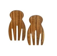 Ensemble de cuillères à salade en bois pour la maison et la restauration, fabriqué en Inde, en promotion
