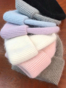 Opulento, venta al por mayor, gorros de otoño e invierno para hombres y mujeres, gorro de tela de lana con puños de punto exquisitamente cálido para hombres - Product Image 5