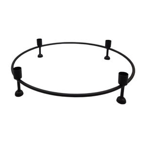 Wholesale Bulk Top Selling Iron Metal <b>Advent</b> <b>Candle</b> Holder Black Finished for Home <b>Christmas</b> Party Lighting Decoration - Product Image 4