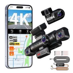 Caméra embarquée STARVIS 2 4 canaux, caméra avant 4K + 3 caméras 1080P, Wifi, DVR de voiture, radar intégré, GPS, caméra embarquée avec vision nocturne - Product Image 1