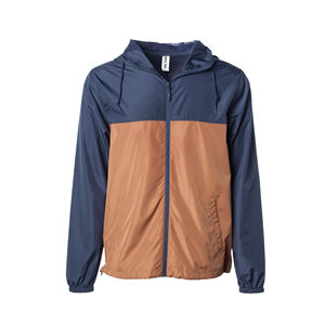 Top qualité vêtements de sport fermeture éclair lambrissé coupe-vent veste en Nylon imperméable et coupe-vent pluie coupe-vent compressible sweat à capuche pour hommes - Product Image 1