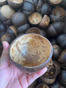 Cuencos de coco de alta calidad hechos a mano 100% para batidos, cuencos de cáscara de coco para hacer velas, tamaño personalizado, MOQ bajo - Product Image 5