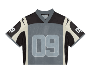 2024 personnalisé sérigraphie maillot chemise américain Streetwear maille Football maillot hommes maille pratique maillot Boxy Football porter - Product Image 4