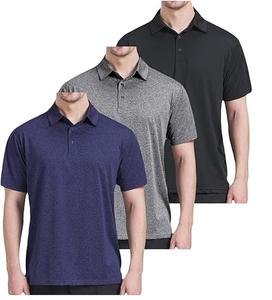 Venta al por mayor de moda de los hombres de manga corta Polo camisetas transpirable Casual al aire libre ropa de calle de los hombres de color sólido Polo - Product Image 1