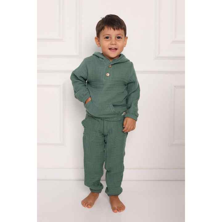 Children's Tracksuit Set 4 Layers Muslin Fabric