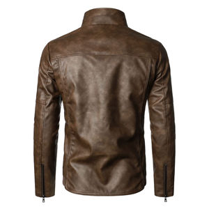 Veste en cuir pour homme de qualité supérieure, légère, facile à laver, logo personnalisé, meilleure arrivée, respirante, service OEM, veste en cuir pour homme - Product Image 3