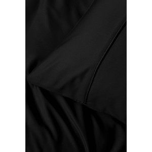 Cotton Box Luxury King/Twin Silky Satin Double Duvet Cover <b>Set</b> Modern Woven Solid Black Bedding for Home Wedding <b>Comforter</b> - Product Image 4