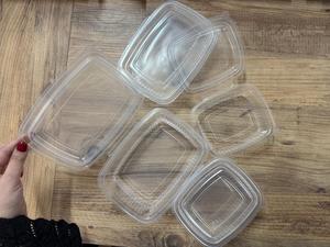 ภาชนะบรรจุกล่องเก็บอาหารฝาปิดทรงรีทำจาก PP ขนาด600มล. - Product Image 6