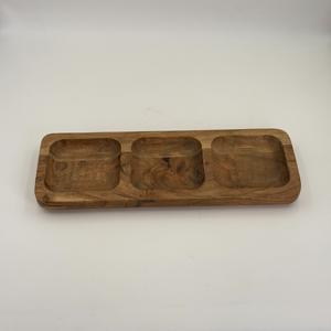 Plato de Servir de Estilo Moderno con Acabado Natural en Madera de Acacia para Mesa, Ideal para Bodas, Fiestas, Hogar y Restaurantes - Product Image 2