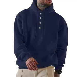 Sweat à capuche pour hommes pour l'automne et l'hiver Veste décontractée à manches longues Coupe ample et confortable pour une utilisation quotidienne en plein air - Product Image 2