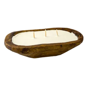 Tazón de masa Último estilo Diseño moderno Tazón de masa de madera en acabado natural Elegante para cocina Uso en el hogar en precio al por mayor - Product Image 2