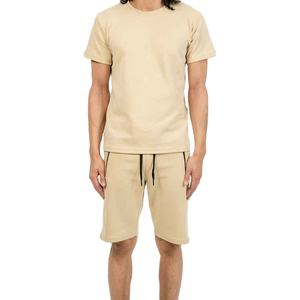 Conjunto de Camiseta y Pantalones Cortos de Verano, 100% Algodón, Ligero, con Logotipo Personalizado, Transpirable, de Manga Corta - Product Image 1