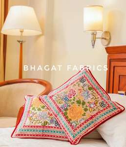 Hand <b>Block</b> Printed Cushion Covers Ethnic Print Decorative Designer Pillowcase for Cushions Stylish Printed Pillowcase - Product Image 1