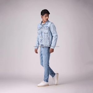 Chaqueta cortavientos vaquera de invierno para hombre con logotipo personalizado de Nardon, transpirable, Vintage, de alta calidad, 100% de algodón - Product Image 5