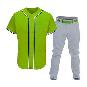 Uniforme de baseball pour hommes de conception personnalisée de qualité supérieure à vendre nouveau style d'uniformes de baseball Offre Spéciale de couleur unie - Product Image 5