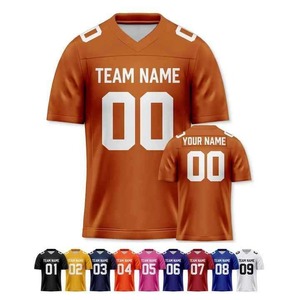 Service OEM de haute qualité conception personnalisée maillot de football américain à séchage rapide 100% polyester sublimation à bas prix à vendre - Product Image 6