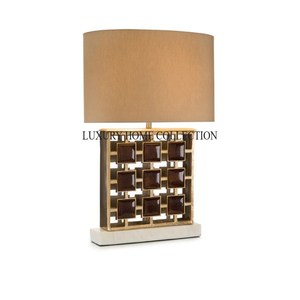 Elegant Victorian-style metal table lamps with ornate antique brass detailing and premium stained <strong>glass</strong> <strong>lampshade</strong>