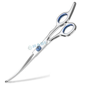 Kit de ciseaux de toilettage pour chiens chromés avec embouts ronds de sécurité Cisailles de toilettage professionnelles en acier inoxydable pour animaux de compagnie - Product Image 1