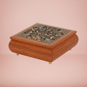 กล่องดนตรี peksi Merak ขนาดเล็กทำด้วยมือเล่น bengawan ของขวัญไม้แบบดั้งเดิมสำหรับตกแต่งบ้านและของสะสม - Product Image 1