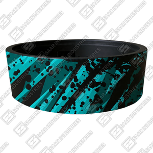 เข็มขัดพยุงหลังแบบกำหนดเองโลโก้ส่วนตัวเข็มขัดยกน้ำหนักทำจากหนังวัวดีไซน์ซับลิเมชันสำหรับการฝึกเข้ายิมไม่ลื่น - Product Image 3