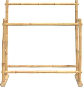 Séchoir à serviettes en bambou, intérieur/extérieur, traditionnel, chambre à coucher, appartement, atelier, hôtel, salle de bain, meubles de maison - Product Image 5