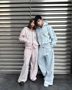 ชุดเสื้อฮู้ดมีซิปรูดซิปหน้าสำหรับผู้ชายผ้าคอตตอนผ้าเฟรนช์เทอร์รี่สำหรับฤดูหนาวพิมพ์ลายดิจิตัลออกแบบได้ตามต้องการ - Product Image 3