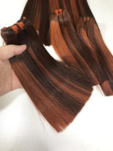 Nueva caliente 100% extensiones de cabello humano real moda trama plana peluca vietnamita teje tupé - Product Image 5