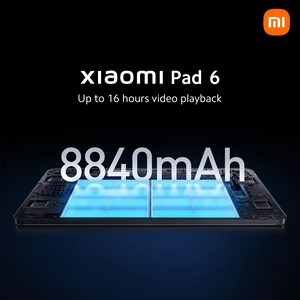 Xiaomi-Tablette à chargement rapide, processeur Snapdragon 128, 870Hz, WQHD, 144 mAh, 33W, version globale, 6 + 8840 Go, pour Mi Pad 6 - Product Image 4