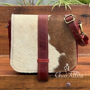 Personalized Vintage Fashion Classical Cowhide Recycled Leather Crossbody Bag for Women Custom Colored Leather Shoulder <b>Handbags</b> - Product Image 1