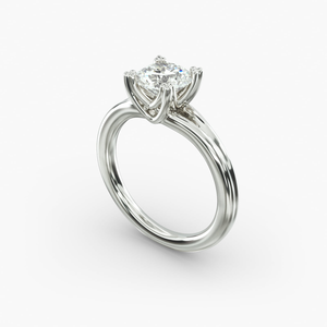 Forever Glow 925 Silver Round Cut Moissanite Diamond Solitaire Ring Compromiso de lujo y joyería de boda Regalo para mujer - Product Image 4