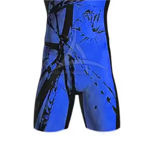 Singlet de Lucha Reversible Ligero OEM para Hombre, Mallas Profesionales de Artes Marciales, Spandex/Poliéster de Secado Rápido y Ecológico - Product Image 5
