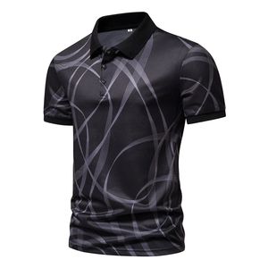 Polos de algodón de alta calidad con logotipo personalizado para hombre, ropa deportiva informal transpirable de talla grande, polos de moda callejera para hombre - Product Image 2