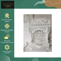 Mandir hindou et temple Pooja de qualité supérieure, nouveau design, fabriqué à la main, en marbre indien, pour la décoration de la maison et la prière
