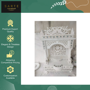 Templo Hindú Mandir Pooja de Mármol Indio, Hecho a Mano, Personalizable, de la Mejor Calidad, con Acabado Pulido a Mano para el Hogar - Product Image 6