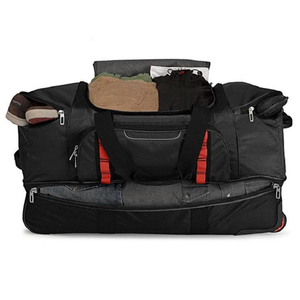 Maleta <span class=keywords><strong>de</strong></span> lona <span class=keywords><strong>de</strong></span> moda <span class=keywords><strong>con</strong></span> cierre <span class=keywords><strong>de</strong></span> cremallera Material <span class=keywords><strong>de</strong></span> poliéster Mountain Land Outdoor Trolley y rueda Equipaje <span class=keywords><strong>de</strong></span> viaje deportivo - Product Image 2