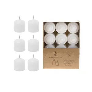 CGA068-W - Vela Votiva Cilíndrica de 1.4 x 1.5H - Blanca - Product Image 1