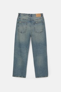 Cheap Street Wear <b>Stack</b> Denim Pants Cotton Baggy Stacked Jeans Men Long Straight Pants Washed Wide Leg Trousers for Man - Product Image 6