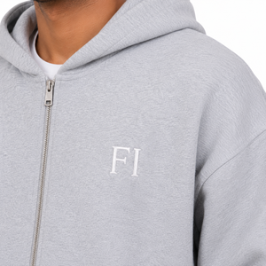 Sweat-shirt à capuche zippé en polaire pour homme avec logo brodé, ensemble décontracté coupe régulière survêtement et jogging, grandes tailles hiver B2B USA - Product Image 4