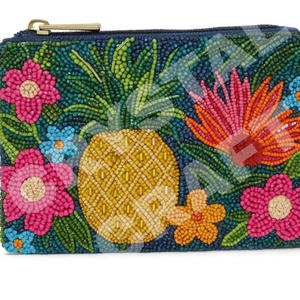 LSU geaux Tigers Design Pochette à monnaie en perles de rocaille personnalisée Portefeuille magnifique porte-monnaie avec accessoires à la mode - Product Image 6